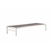 Pemberly Row Modern Aluminum Frame Patio Loungers in Gray (Set of 2)