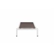 Pemberly Row Modern Aluminum Frame Patio Loungers in Gray (Set of 2)