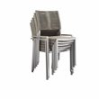Pemberly Row 7-piece Aluminum Patio Dining Set with Extension Table in Gray