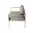 Pemberly Row Contemporary Aluminum Outdoor Sofa in Gray Taupe