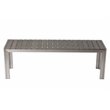 Pemberly Row 4-piece Modern Aluminum Patio Dining Set in Gray