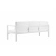 Pemberly Row Contemporary Aluminum Outdoor 3-seater Sofa in White