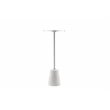 Pemberly Row Modern Genuine Marble and Metal Side Table in White