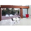 Pemberly Row Gloss Lacquer & High Polished Steel Metal Dining Table in White