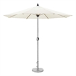 Pemberly Row Modern Aluminum and Fabric Umbrella Brush/White