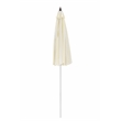 Pemberly Row Modern Aluminum and Fabric Umbrella White and Gray