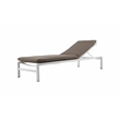 Pemberly Row Modern Aluminum Lounger in Gray/White Finish (Set of 2)