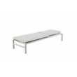 Pemberly Row Modern Aluminum Lounger in White Finish (Set of 2)