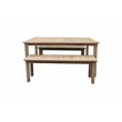 Pemberly Row 3-Piece Modern Acacia Wood Dining Set in Teak Finish