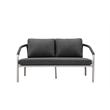 Pemberly Row Contemporary 4-Piece Aluminum Sofa Set in Slate Gray