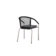 Pemberly Row 7-Piece Modern Aluminum Dining Set in Slate Gray