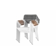 Pemberly Row 7-Piece Modern Aluminum Dining Set in Gray Finish