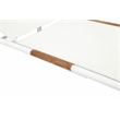Pemberly Row Modern Aluminum Loungers in White Finish (Set of 2)