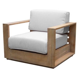 Pemberly Row 24&quot Modern Acacia Wood Dining Chair in Beige Finish