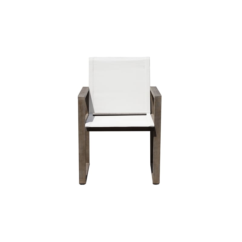 Pemberly Row 9-Piece Modern Eucalyptus Wood Dining Set in Brown Finish