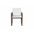 Pemberly Row 9-Piece Modern Eucalyptus Wood Dining Set in Brown Finish