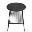 Pemberly Row Contemporary Gazette Magazine Table Black Metal