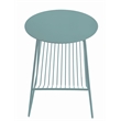 Pemberly Row Contemporary Gazette Magazine Table Green Metal