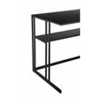 Pemberly Row Contemporary / Modern Minimalist Desk Metal in Black