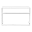 Pemberly Row Contemporary / Modern Minimalist Desk Metal in White