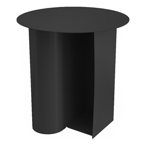 Pemberly Row Contemporary 18&quot Metal Magazine Side Table in Black