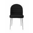 Pemberly Row Contemporary Chair Black Faux Leather (Set of 2)