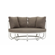 Pemberly Row Contemporary / Modern Aluminum Frame Daybed in Brown