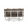 Pemberly Row Contemporary / Modern Aluminum Frame Daybed in Brown