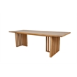 Pemberly Row Contemporary / Modern Dining Table in White Oak