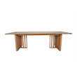 Pemberly Row Contemporary / Modern Dining Table in White Oak