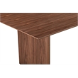 Pemberly Row Contemporary Rectangular Dining Table in Walnut