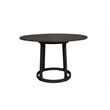 Pemberly Row Contemporary / Modern Round Dining Table in Black