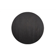 Pemberly Row Contemporary / Modern Round Dining Table in Black