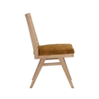 Pemberly Row Side Chair Velvet Gold (Set Of 2) Linen Blend Fabric