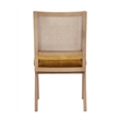 Pemberly Row Side Chair Velvet Gold (Set Of 2) Linen Blend Fabric