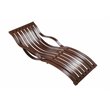 Pemberly Row Modern Anodized Aluminum Patio Lounger in Espresso