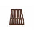 Pemberly Row Modern Anodized Aluminum Patio Lounger in Espresso