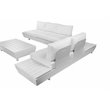 Pemberly Row 3-piece Aluminum Frame Outdoor Sectional in White