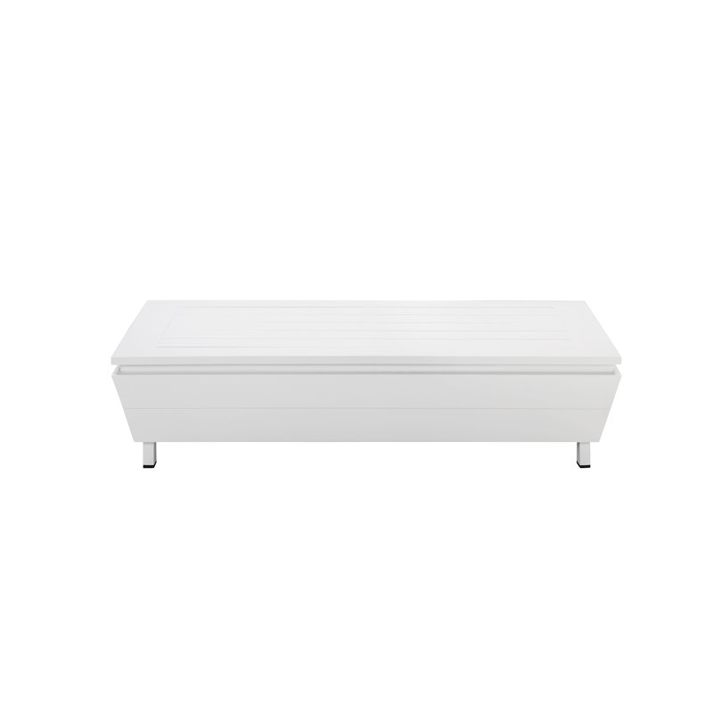 Pemberly Row 3-piece Aluminum Frame Outdoor Sectional in White