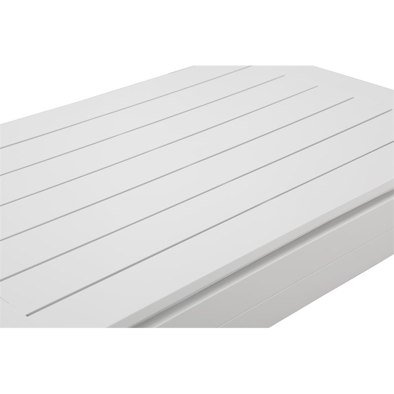 Pemberly Row 3-piece Aluminum Frame Outdoor Sectional in White