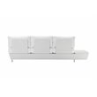 Pemberly Row 3-piece Aluminum Frame Outdoor Sectional in White