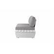 Pemberly Row 3-piece Modern Aluminum Frame Outdoor Sectional in Gray