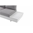 Pemberly Row 3-piece Modern Aluminum Frame Outdoor Sectional in Gray