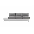 Pemberly Row 3-piece Modern Aluminum Frame Outdoor Sectional in Gray