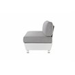 Pemberly Row 3-piece Modern Aluminum Frame Outdoor Sectional in Gray