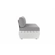 Pemberly Row 3-piece Modern Aluminum Frame Outdoor Sectional in Gray