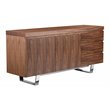 Pemberley Row Wood Veneer Walnut Buffet Rectangular Assembled