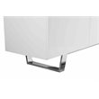 Pemberly Row Modern Gloss Lacquer and Steel Metal Buffet in White