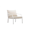 Pemberly Row 4-piece Modern Aluminum Frame Outdoor Sofa Set in White