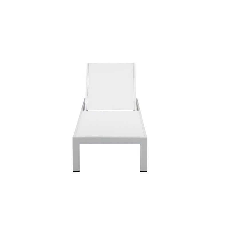 Pemberly Row Contemporary 11-piece Aluminum Patio Dining Set in White